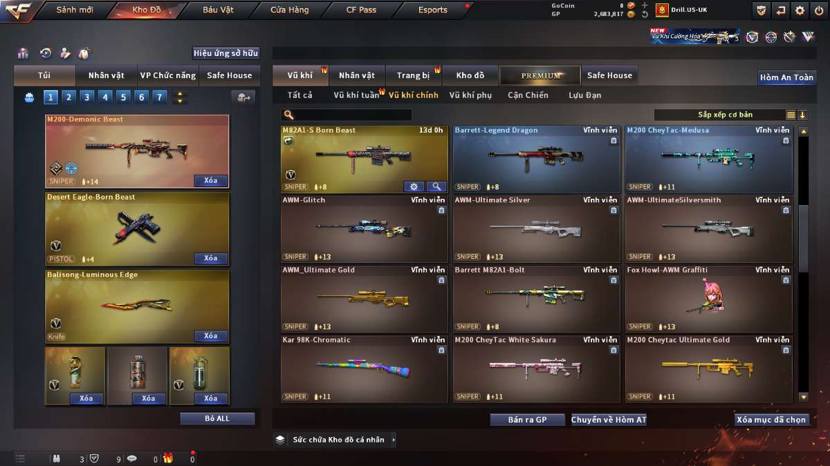shop acc cf uy tin gia re